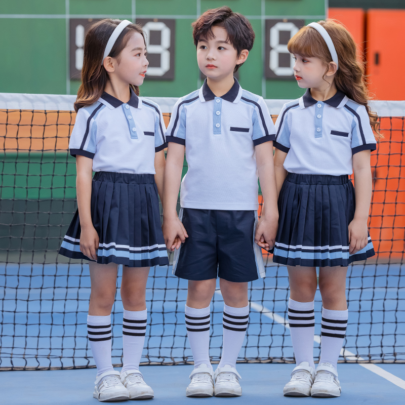 Kindergarten uniform summer primary school uniform six one children performance clothing summer graduation class uniform suit college style