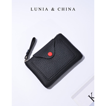 Wallet womens new European and American mini coin wallet color cowhide small coin holding large capacity leather key bag