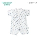 Cotton kỷ nguyên cotton sườn jumpsuit ngắn tay nam sơ sinh nam nữ mỏng - Áo liền quần