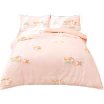 (Same model in store new product) Cotton era gauze patchwork crepe thick quilt autumn and winter new baby quilt core quilt cover