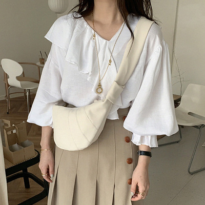 Small pull-out pint water dumplings PU 100 hitch universal white resistant satchel purse