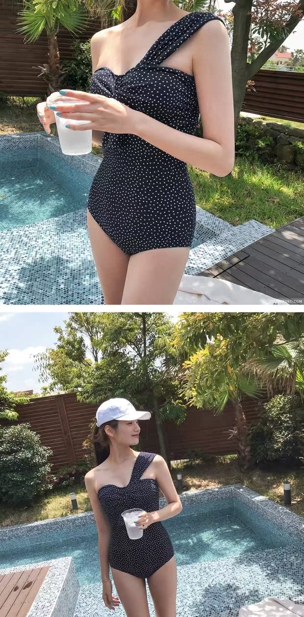 Trang web chính thức của Hàn Quốc KK một vai 2018 hè mới phong cách thời trang bikini cao cấp áo tắm sexy