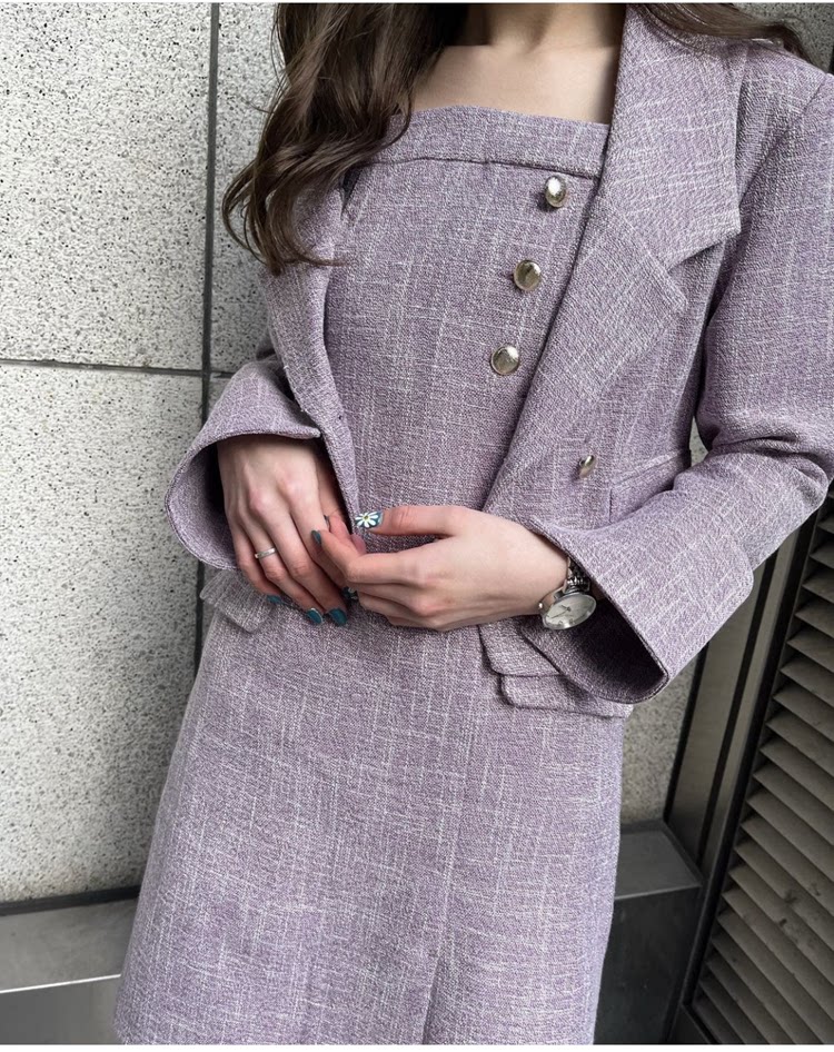 Ретро асимметричный костюм, дизайнерское платье 