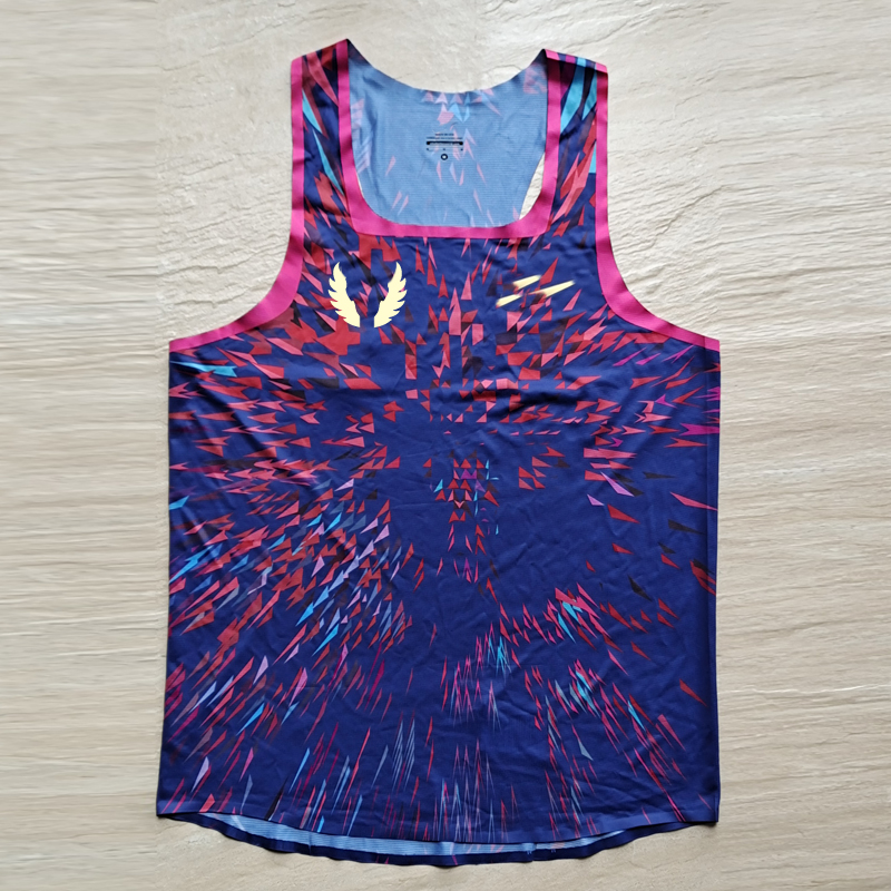 Flowers Athletics Mofallah Su Bing's Diamond League Marathon Vest Suck Sweat Speed Dry Two-piece Tracksuit