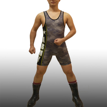 Badiace Camouflage one-piece tight West Point One-piece wrestling suit Fitness one-piece weightlifting training suit