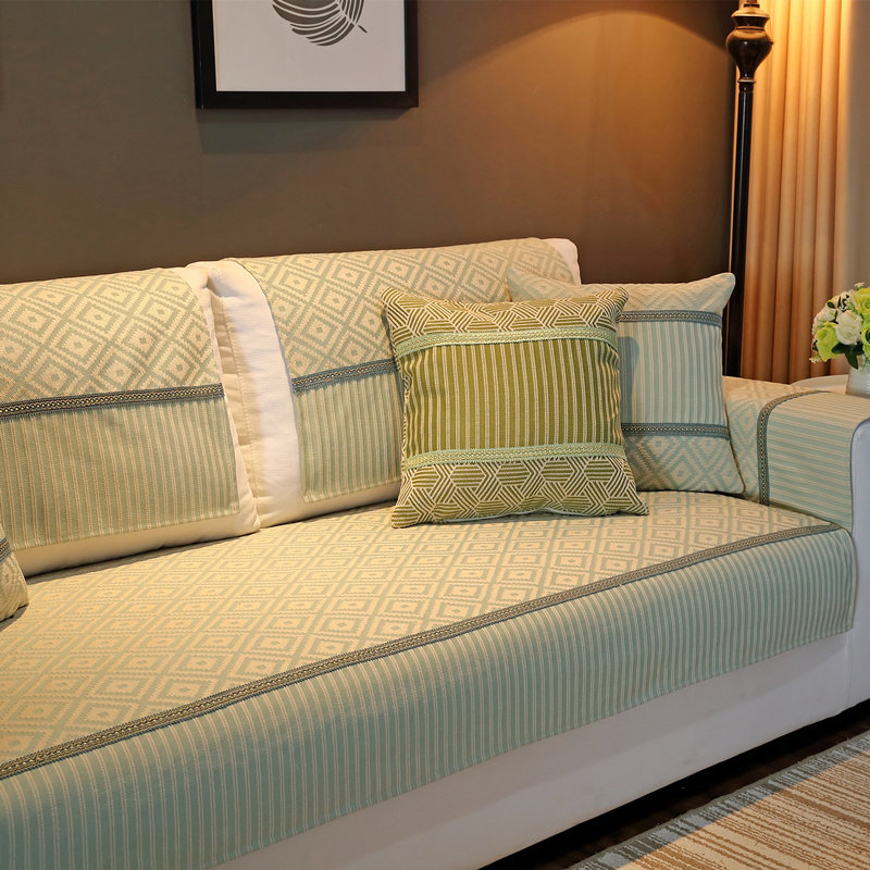 American sofa cushion non-slip cushion four seasons universal simple modern sofa backrest towel cushion cover full cover cover