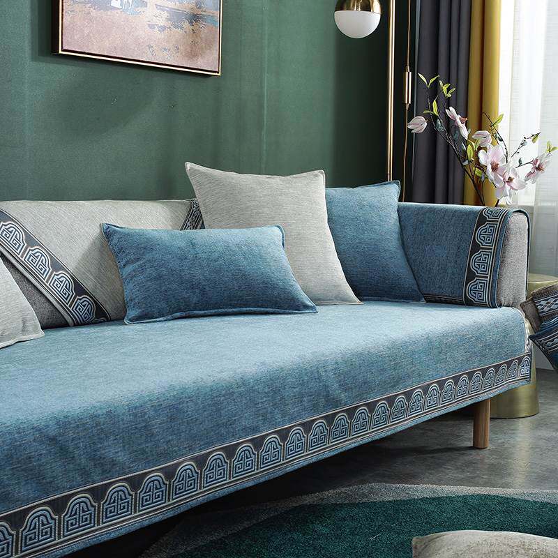 Sofa cushion four seasons universal anti-skiing Neil cushion new Chinese simple modern fashion cover towel can be customized
