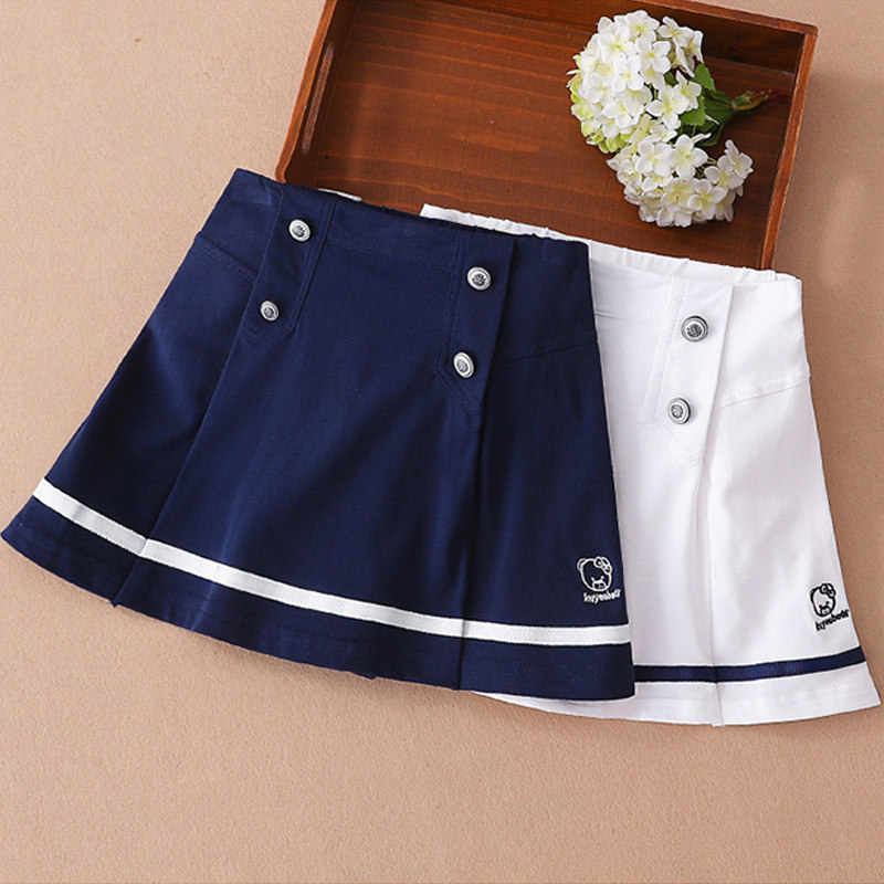 Girls' hakama 2021 summer dress new Western style college skirt little girl short skirt princess skirt children's skirt