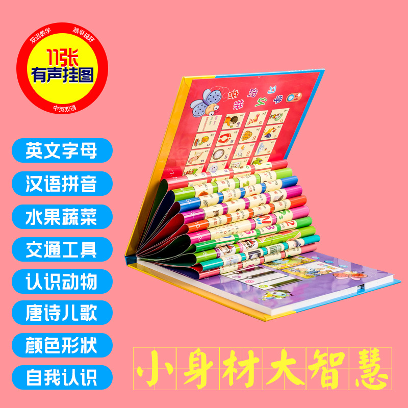 Dodozai Talking wall chart to help me learn kindergarten infant bridging pinyin Read this point Read the Aoe Children's pinyin book 