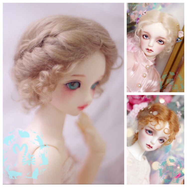 BJD baby with mohair wig hair 8 points 3 points big girl 4 points giant baby 6 points milk tea brown turmeric spot