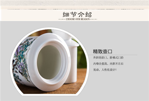 Jingdezhen gốm bốn hai ấm rượu vang bình ấm hơn hộ gia đình lẩu ấm ấm rượu vang trắng rượu vang vàng nóng - Rượu vang ly uong ruou