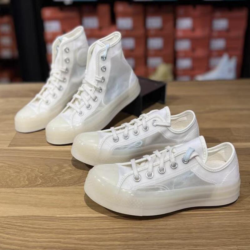 Converse 70S Translucent Milky White Mesh Summer Cool High and Low Top A06223C A06224C