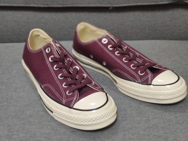 ເກີບຜູ້ຊາຍ Converse burgundy low-top 1970s casual shoes 150144157544171570