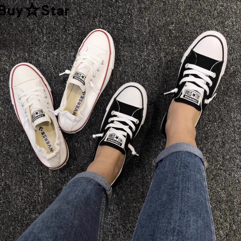 Converse Canvas Shoes Slip-On for Men and Women with Elastic Band Lazy Shoes Summer Casual 537084 537081 Converse Canvas Shoes Slip-On for Men and Women with Elastic Band Lazy Shoes Summer Casual 537084 537081