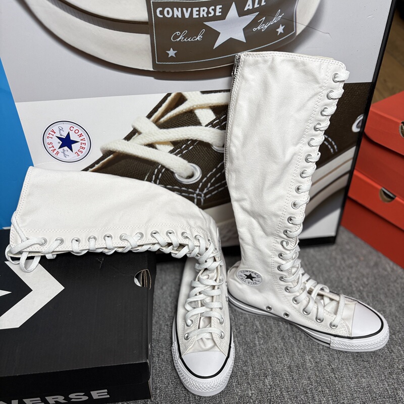 Converse Long Boots Women's Knee-High Shoes Boots High-Top Canvas Martin Boots Y2K Retro Shoes A10456C A09429 Converse Long Boots Women's Knee-High Shoes Boots High-Top Canvas Martin Boots Y2K Retro Shoes A10456C A09429