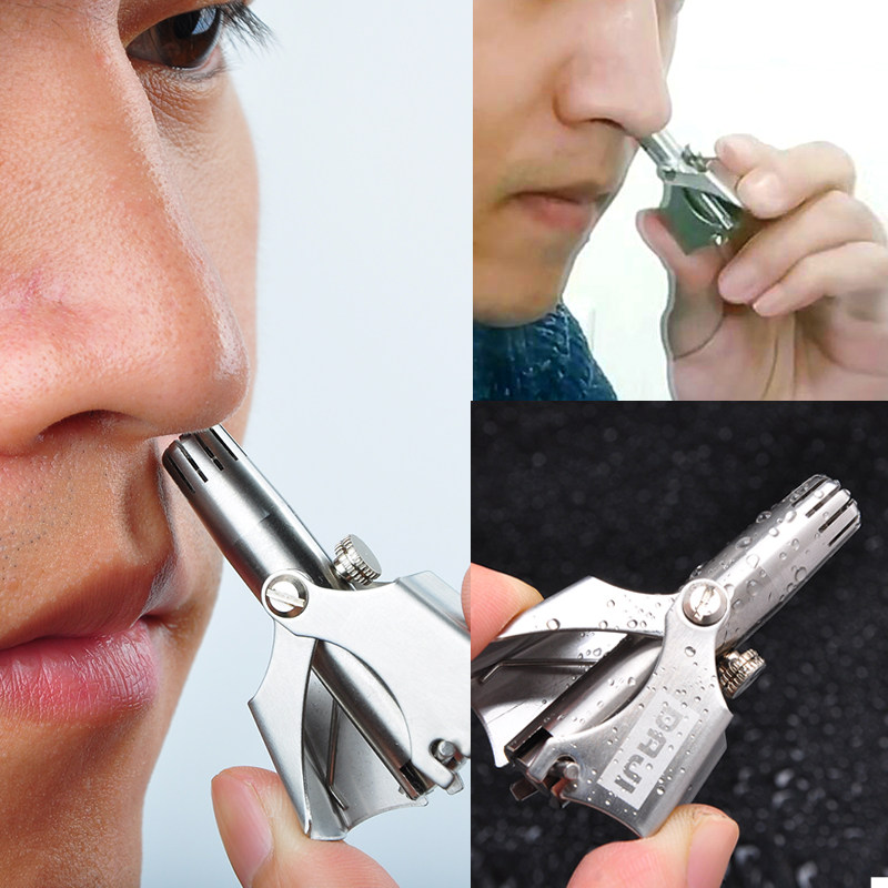 Daji nose hair trimmer manual men and women shaving nose hair device to shave nostrils Shaving round head small scissors artifact