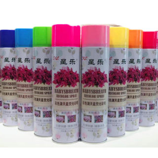 Fluorescent gypsophila colorant spray