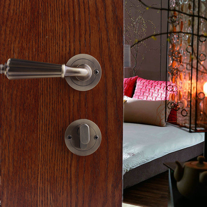Double Mountain Belveti Belvedere Bronze Lock Northern Europe American GM 2-piece silent bedroom bathroom lock