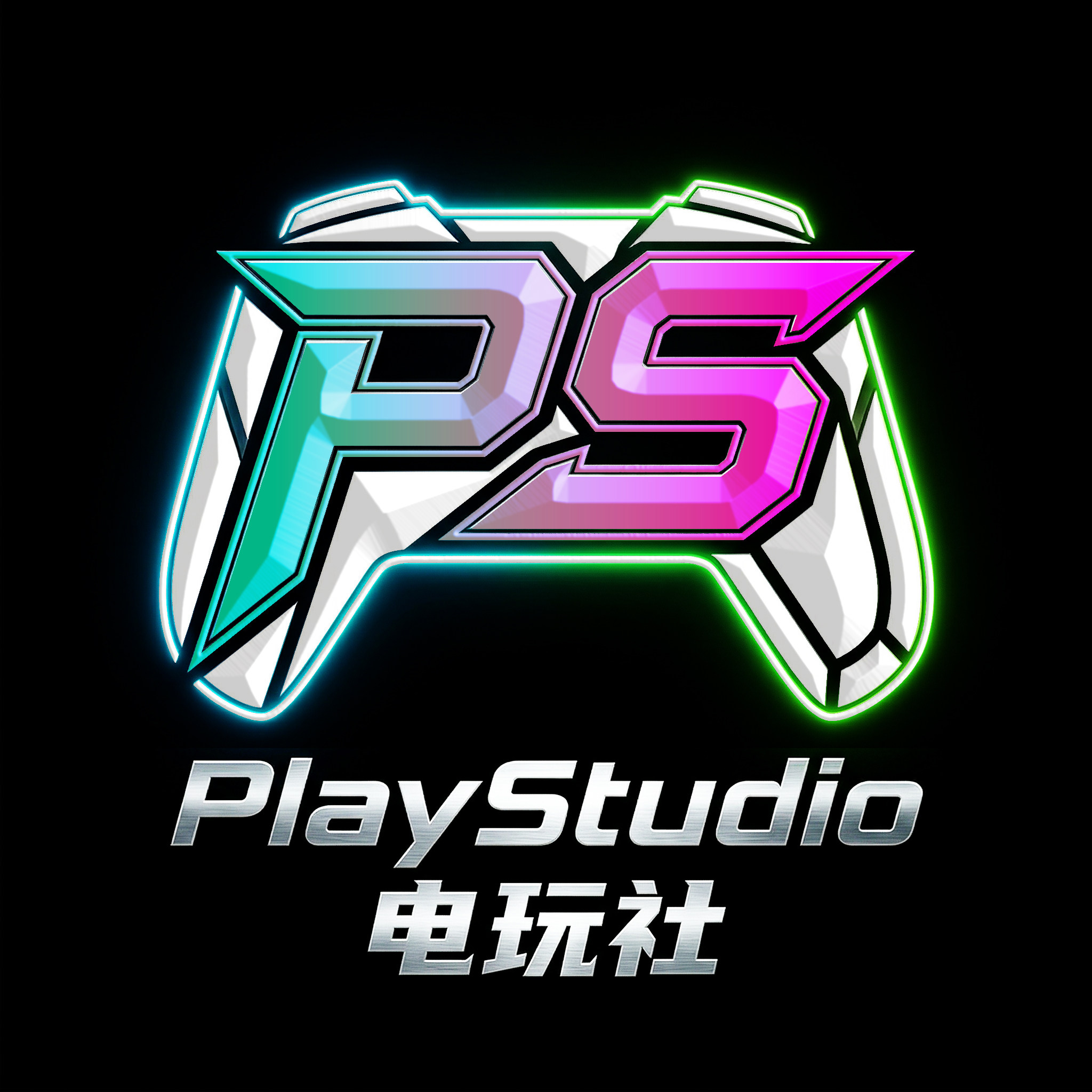PlayStudio电玩社的LOGO