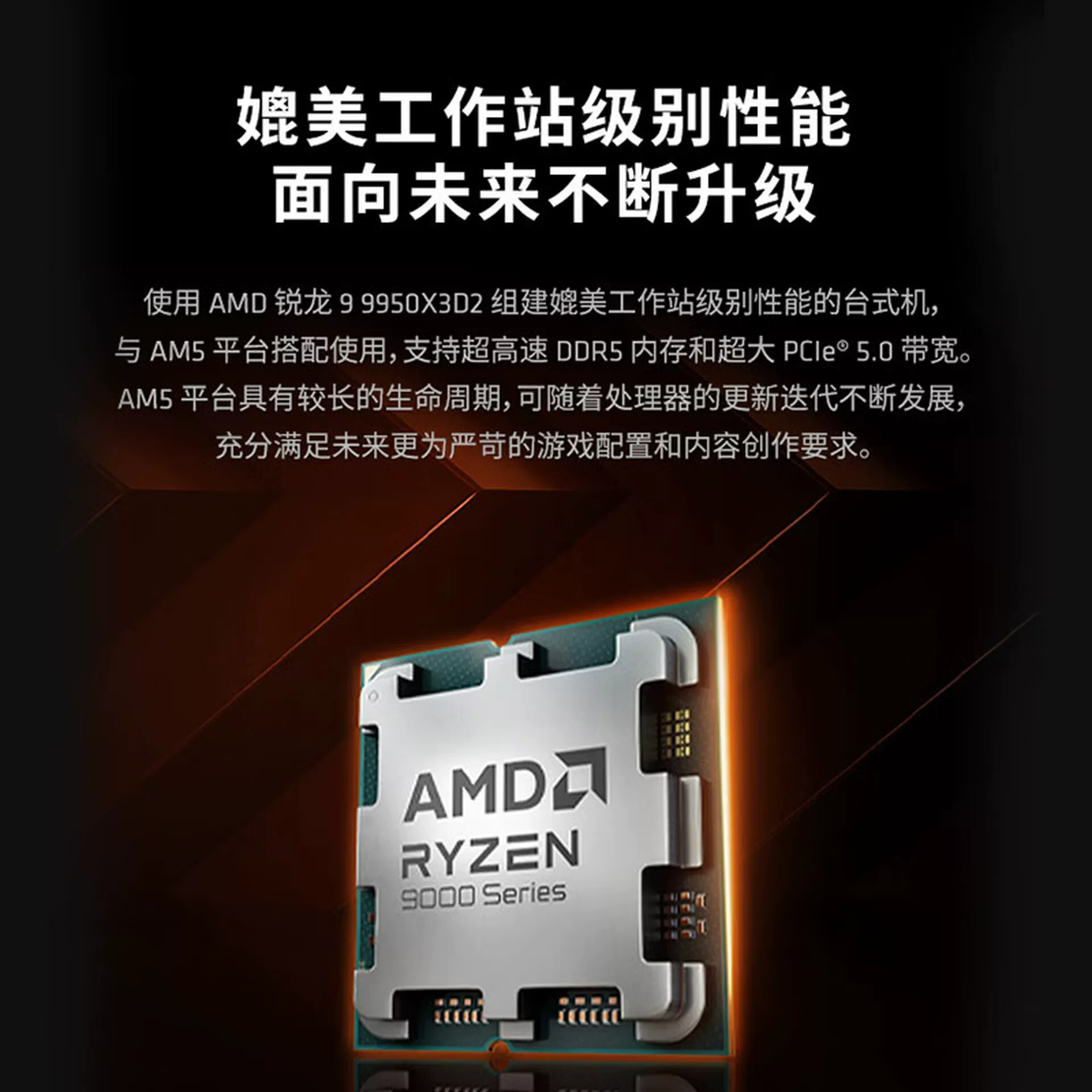 AMD Ryzen 9 двойной кэш 9950X3D V2 до 5.6ГГц 16 ядер 32 потока 208МБ кэш коробочная CPU