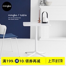 ins solid wood dining table Nordic household dining room table Modern minimalist balcony casual square dining table Cafe dining table