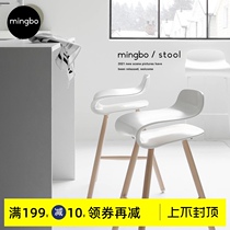 Bar stool Modern minimalist bar stool Bar stool Nordic high stool chair Creative high stool bar chair household wrought iron