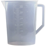 Вместительная и большая пластиковая измерительная кружка со шкалой, чай с молоком, тара, 3000 мл, увеличенная толщина