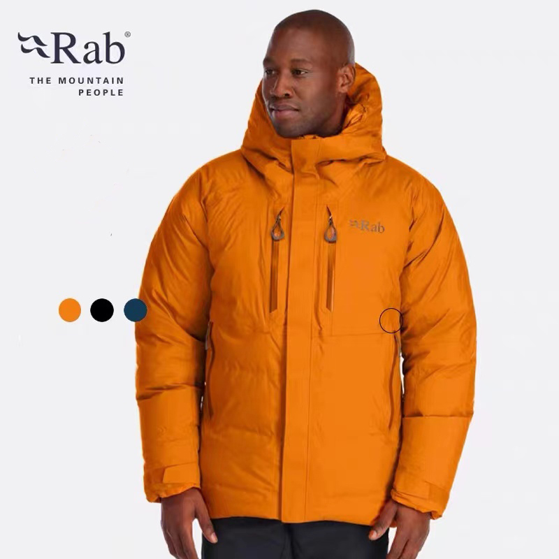 Rab Batura800 down Jacket with 420g Filling, Water-Repellent, Warm and Cold-Resistant, Hooded down Jacket for Men, Qdb-43 Rab Batura800 down Jacket with 420g Filling, Water-Repellent, Warm and Cold-Resistant, Hooded down Jacket for Men, Qdb-43