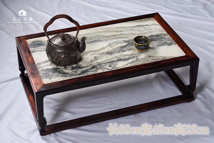 Red wood large red and sour branches Old material Kang a few solid wood Chinese-style kang table domestic tatami swans a few floating window square table tea table