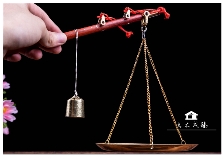 Red Wood India Small Leaf Purple Sandalwood Says Pole Household Food Says Small Says Hand Improves Precision Scales Old Fashioned with Libra Steelyard