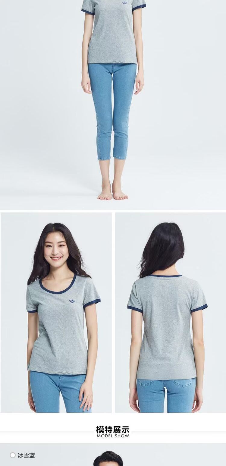 Mùa hè phù hợp và mát mẻ cho nam và nữ cotton phục vụ nhà áo sơ mi đôi dệt kim ngắn tay cổ tròn màu rắn áo thun rộng đồ ngủ nữ
