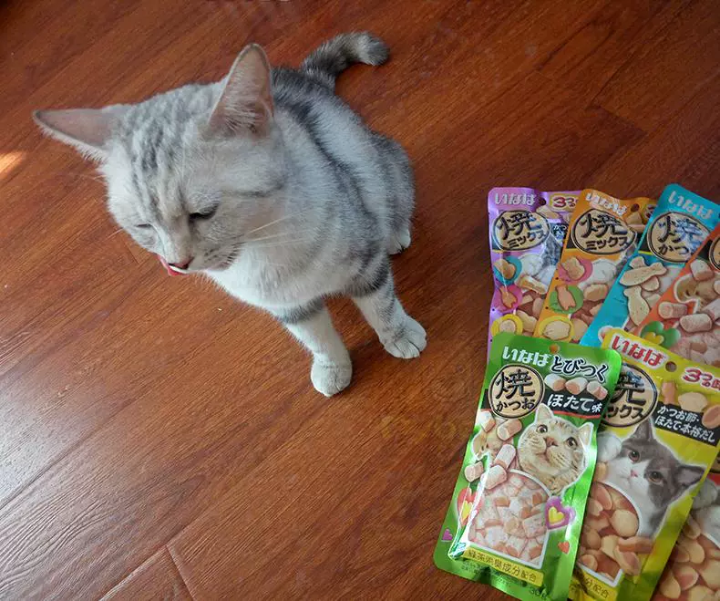 Malt Bear Inabao Mèo tuyệt vời Đồ ăn vặt Mèo Thịt Cá nướng Rất nhiều Thịt mèo Hạt 8 hương vị 30g / 25g - Đồ ăn nhẹ cho mèo