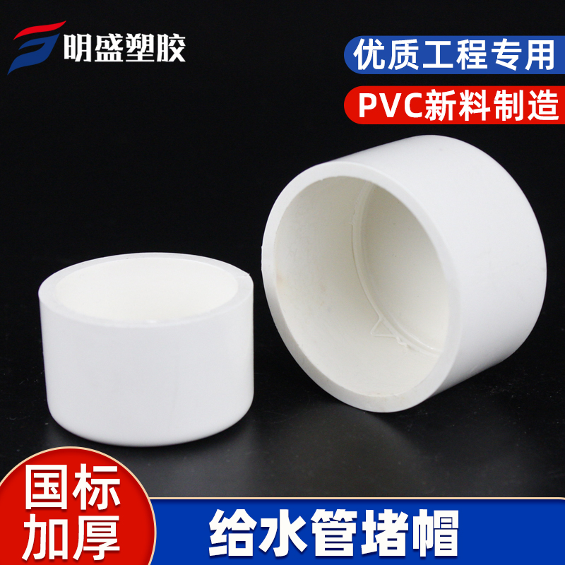 PVC water supply pipe cap pipe plug stuffy head plug head 20 25 32 40 50 63 75 90 110 160