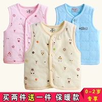 Vest trẻ em mùa xuân và mùa hè trẻ em vest cotton bé vest ấm áp sơ sinh cotton mùa xuân và mùa thu mỏng áo kiểu cho be gái