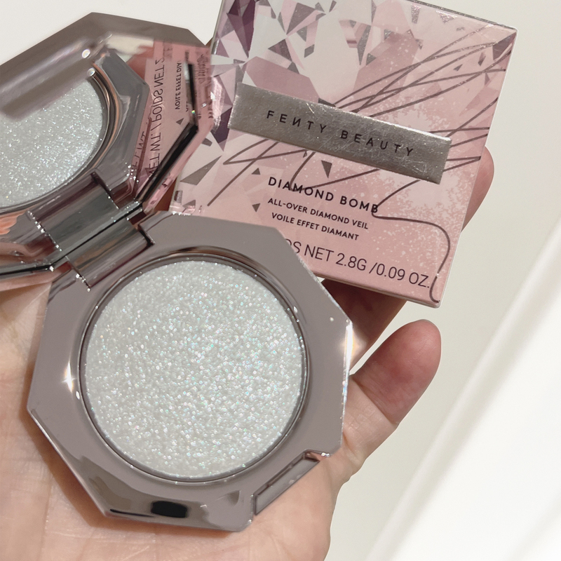 Fenty Beauty Rihanna Diamond Highlighter Powder Single Color Pearlescent Brightening Flashing Highlighter Full Size 8g Sample 2.8g Fenty Beauty Rihanna Diamond Highlighter Powder Single Color Pearlescent Brightening Flashing Highlighter Full Size 8g Sample 2.8g