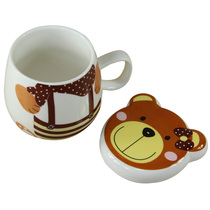Raccoon animal Cup creative Frog Cup cute personality large with lid mug with ceramic cup water Cup Breakfast Cup