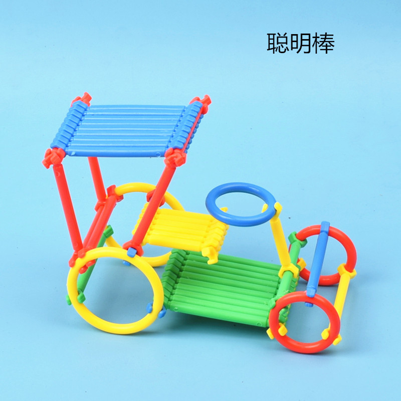 Child Smart Stick Magic Wand Plastic Building Block Spelling Kindergarten Baby Puzzle Class Assembled Tabletop Toy