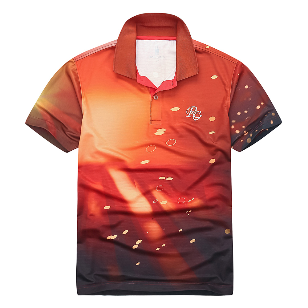 Regatta Club thể thao lỏng ve áo thở T-shirt hấp thụ mồ hôi và áo polo chống mùi chống vi khuẩn