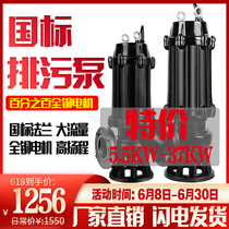 Sewage pump high lift household 220V submersible pump 380V Water Pump project sewage pump flood discharge agricultural irrigation pump