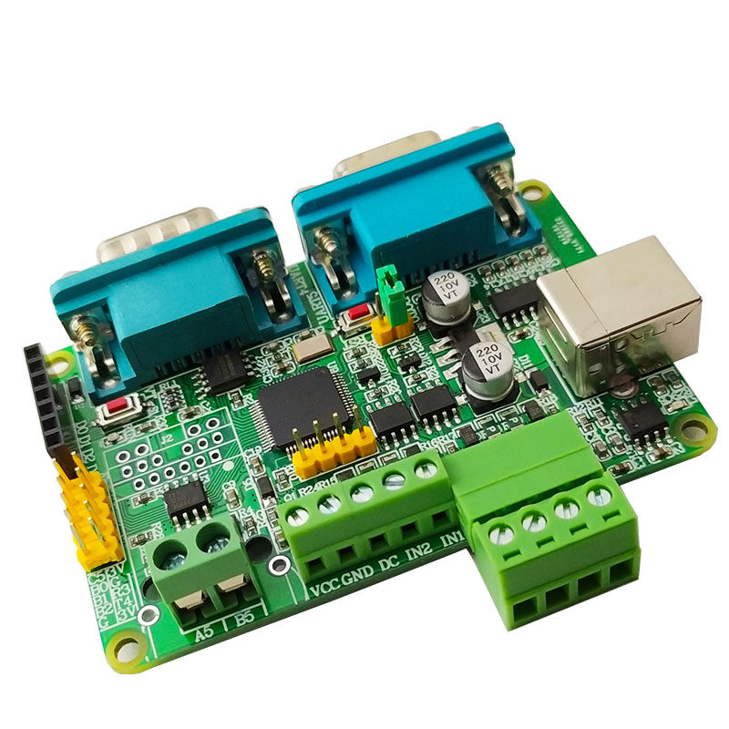1 2-way multi-channel independent RS485 2-way RS232 multi-channel serial port protocol conversion 433M reception