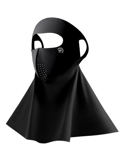 Full Face Sun Protection Mask, Anti-Uv Ice Silk Summer Breathable Medical Protective Mask, 7A Antibacterial Hyaluronic Acid Mask