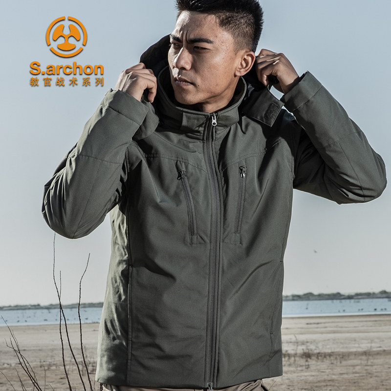 Winter Titan tactical cotton suit instructor outdoor warm windproof thickened cotton coat Cold-resistant tactical storm jacket jacket male