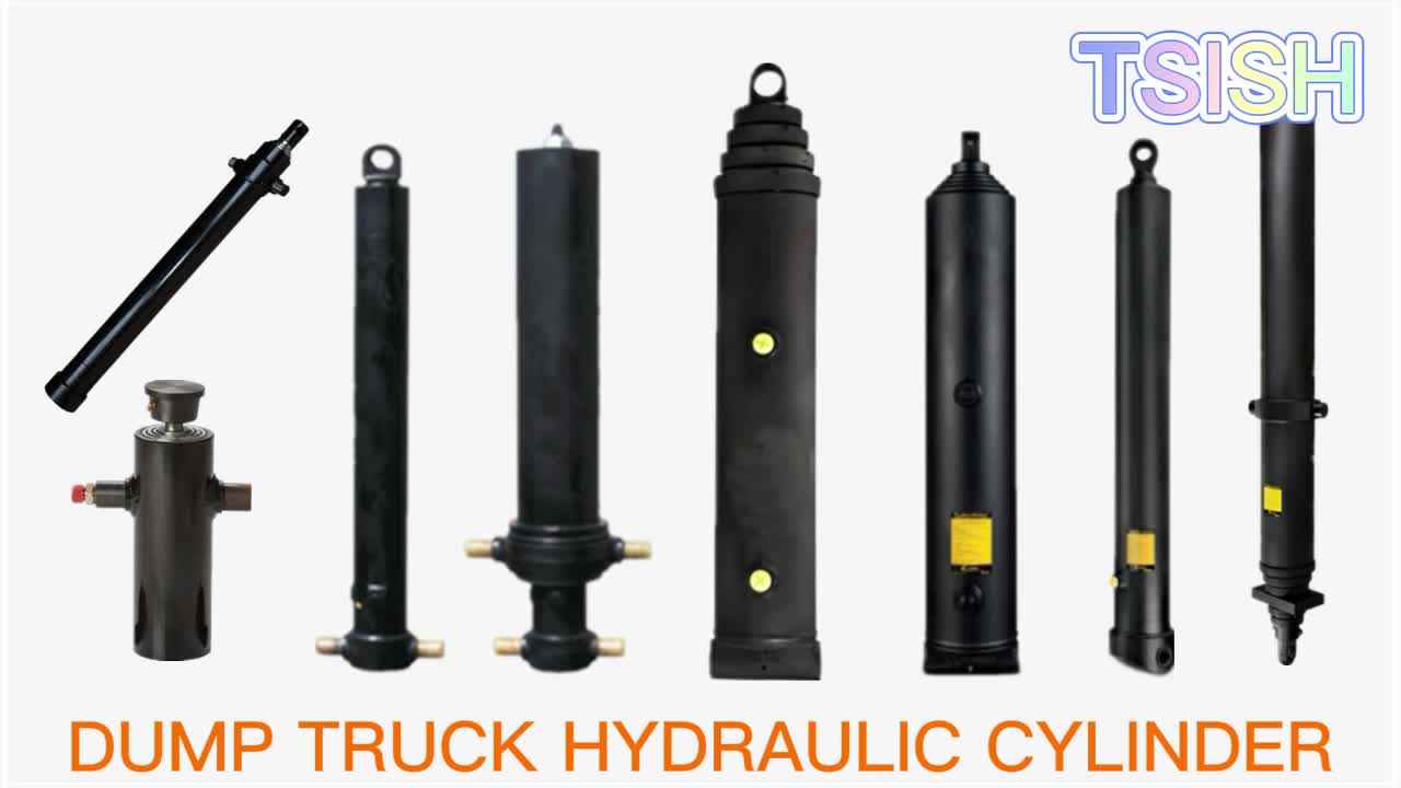 Multi Stage Double Acting Telescopic Hydraulic Cylinders For Heil