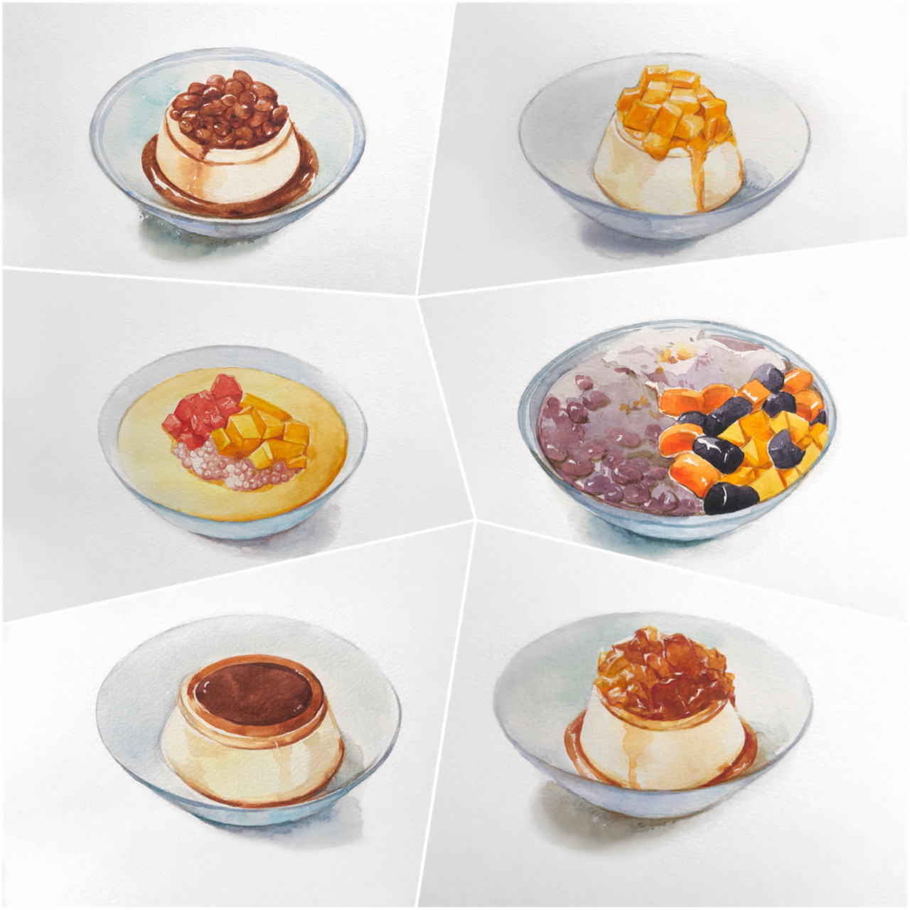 Original Hand-painted Watercolor Illustrator 