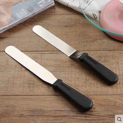 Baking Tool Stainless Steel Cream Wipe 6 8 10 inch Cake Framed Scraper Flat Knife Demould Knife Kiss Knife