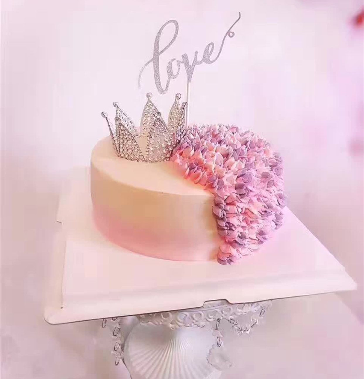 Vương miện trang trí bánh trang trí tiệc sinh nhật nướng trang trí thẻ trang trí nữ hoàng ngọc trai vương miện trang trí - Trang trí nội thất tự trang trí phòng ngủ handmade