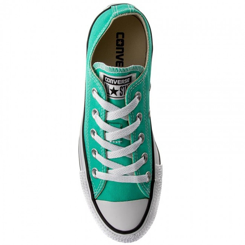 CONVERSE Converse Cổ điển Màu xanh bạc hà Màu xanh lá cây Retro Thấp Cắt vải thông thường 155737C - Plimsolls giày thể thao nữ 2021