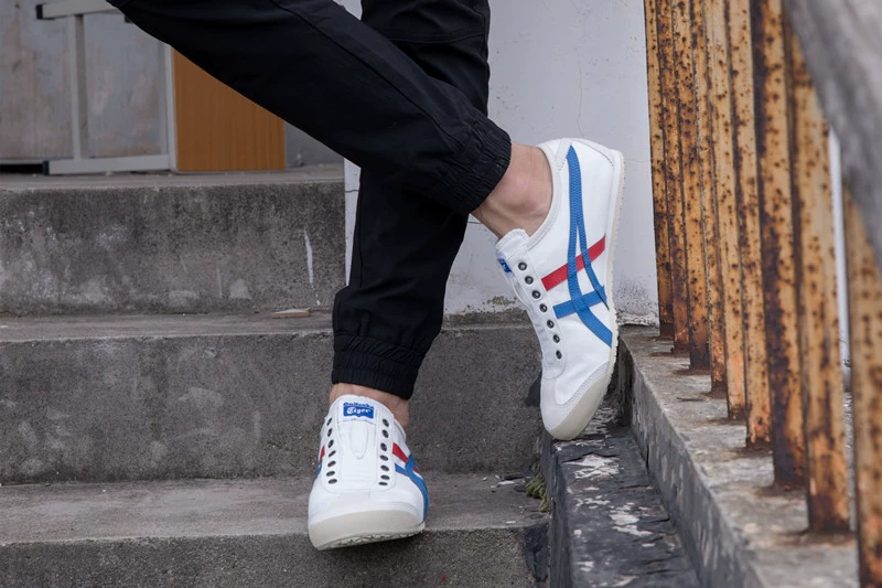 Onitsuka Tiger Ghostly Tiger Giày lười Giày vải cho nam và nữ Giày thường Giày đôi D3K0N-0143 - Plimsolls