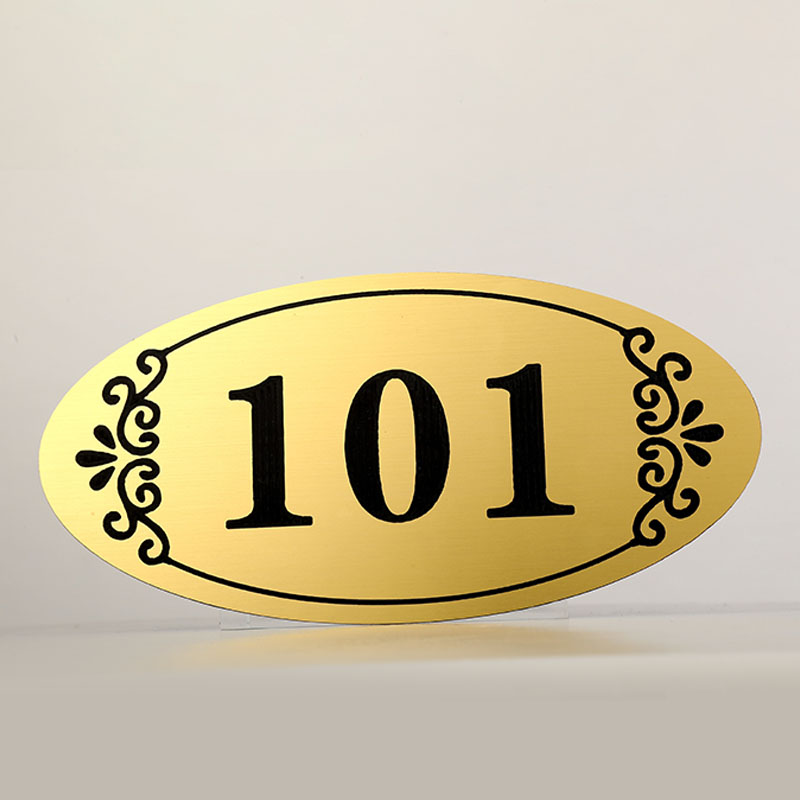 Room Number plate number plate Home Dormitory Guesthouse single Yuan House Door Card Customized numbers Posted Rental Number Sign