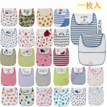 (Ready stock) Japanese male and female baby gauze double-sided cute cartoon soft cotton sweat-absorbent towel